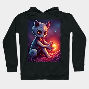 Gloriana the Cutest Cat in the World Manifests a Light Orb Hoodie